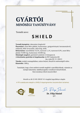 "Shield" gyomorvédő kiegészítő takarmány, 1kg