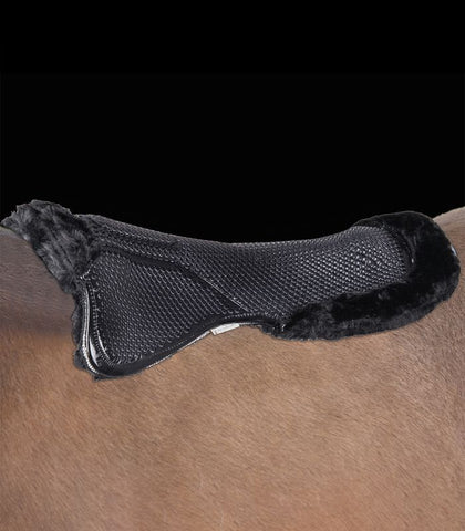 "Rhodes" géles nyeregemelő szőrmével