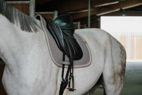 "Tapis de selle" díjlovas nyeregalátét pasztell színekben