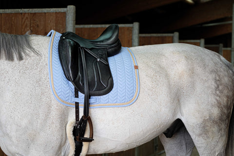 "Tapis de selle" díjlovas nyeregalátét pasztell színekben