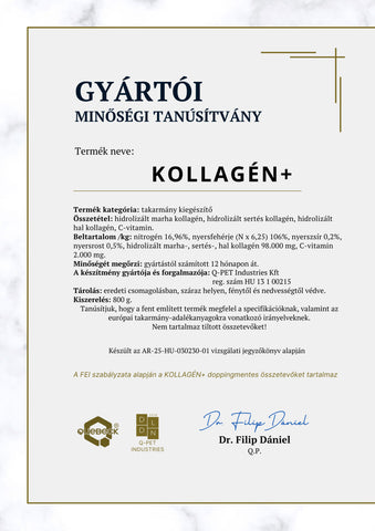 "Kollagen plus" komlpex kiegészítő lovak számára, 800gr
