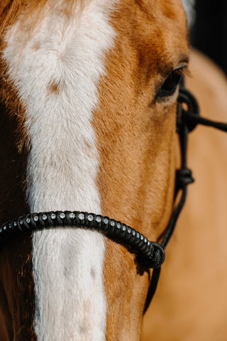 "Diams" csomózott kötőfék strasszokkal