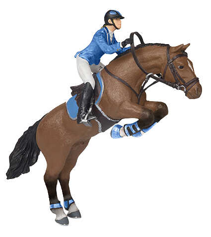 "Prince" mén ugróló női lovassal