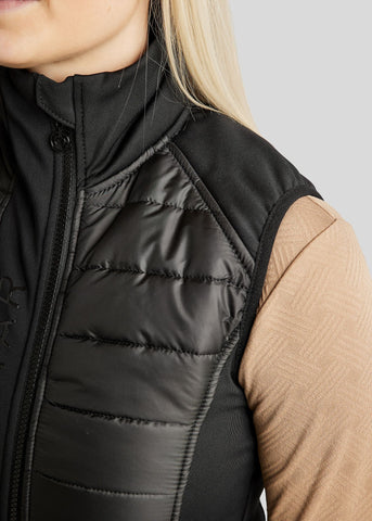 "Emma" softshell lovaglómellémy, fekete
