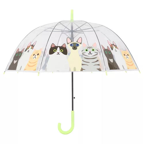 "Cats" átlátszó esernyő cicákkal