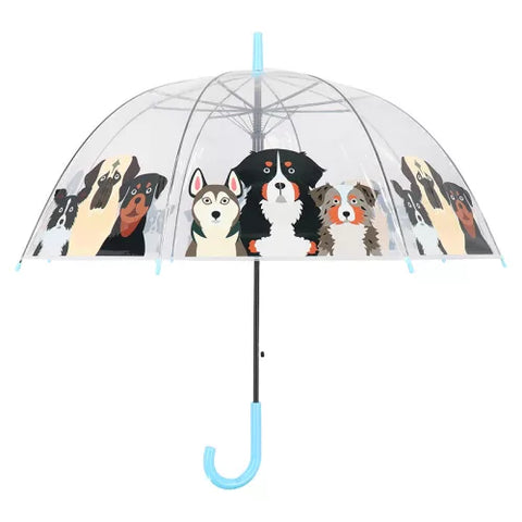 "Dogs" átlátszó esernyő kutyusokkal