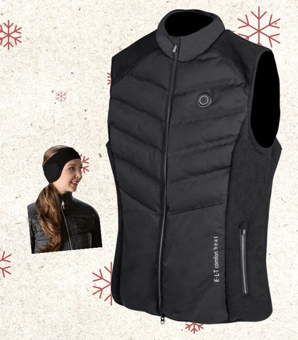 "ELT Comfort Heat " fűthető lovaglómellény ajándék fülmelegítővel