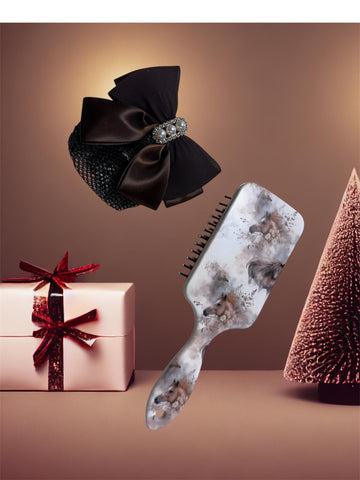 Masnis hajdísz lovas mintás hajkefével