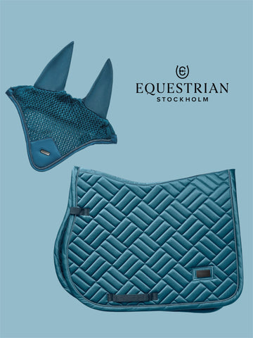 "Modern" ugró nyeregalátét szett, teal blue