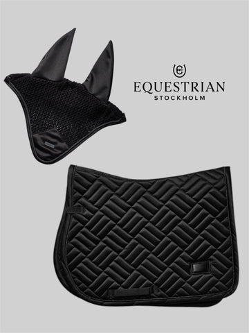 "Modern" ugró nyeregalátét szett, black