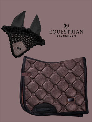 "Dressage Glimmer" díjlovas nyeregalátét szett, mahogany
