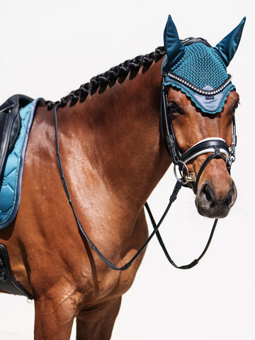 "Modern" fülvédő, teal blue