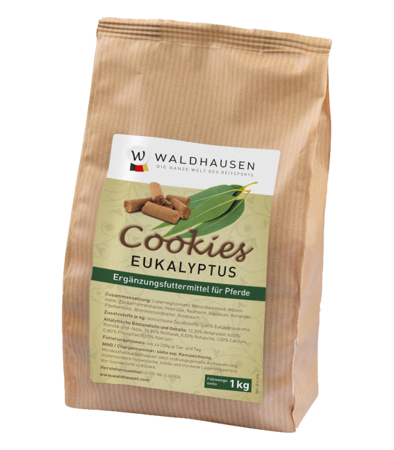 "Cookies"Eucaliptus jutalomfalat lovaknak, papírzsákban, 1 kg