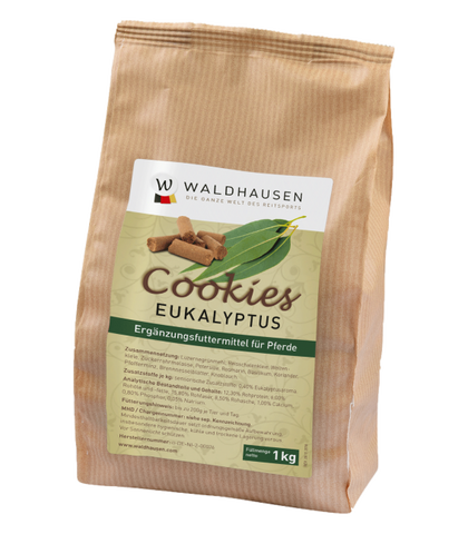 "Cookies"Eucaliptus jutalomfalat lovaknak, papírzsákban, 1 kg