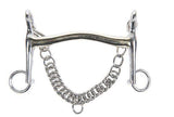 Feszítőzabla argentán, 16 mm-es, 7 cm-es zablalánc